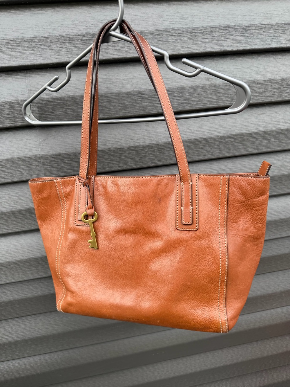 Fossil Emma Leather Tote Handbag